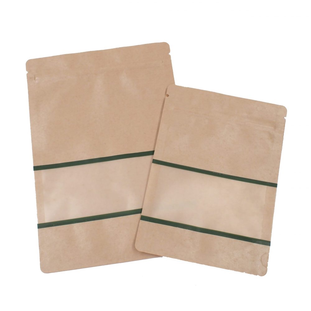 Kraft Cover Aluminum Foil Zipper Bag