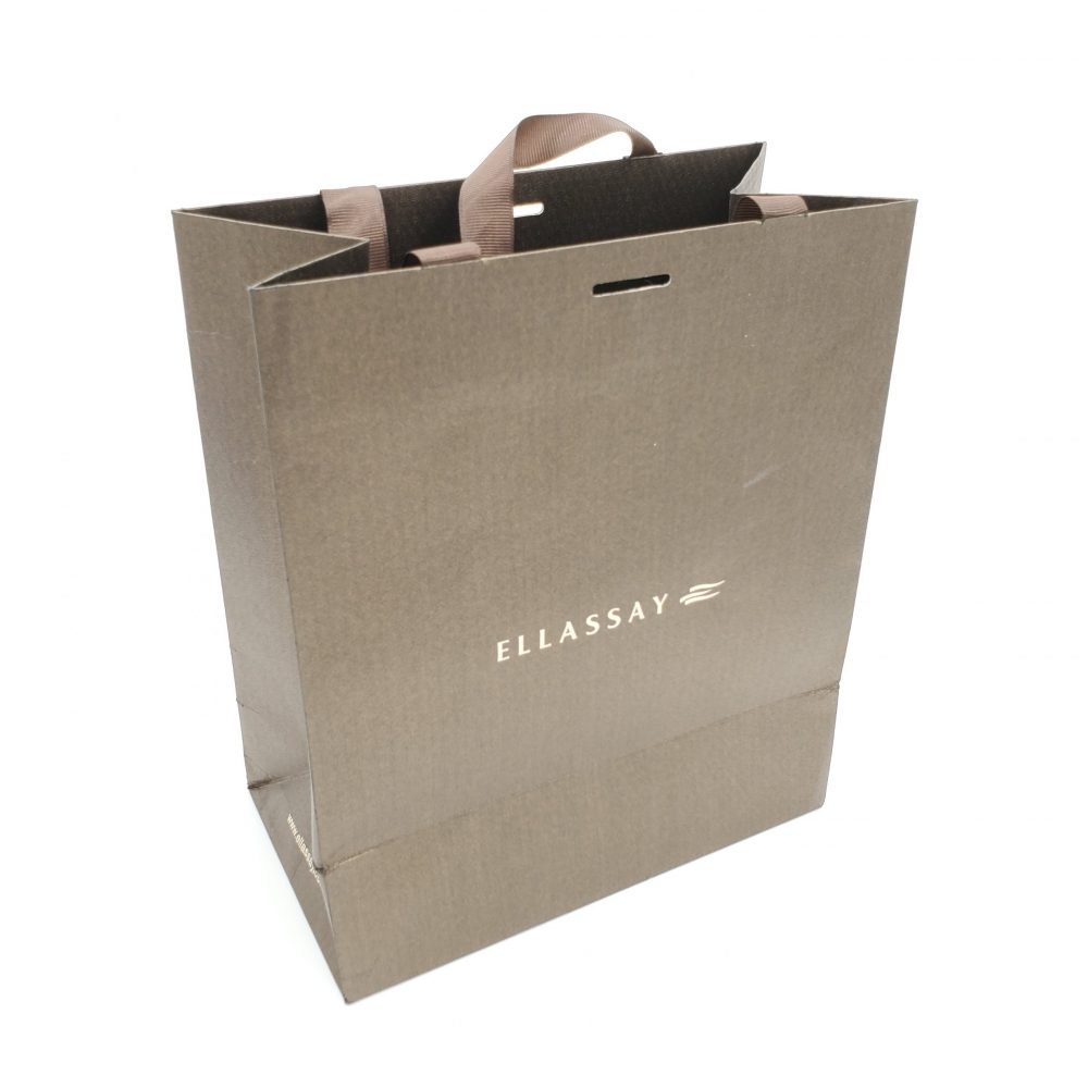 Paper Carrier Bag with Grosgrain Ribbon