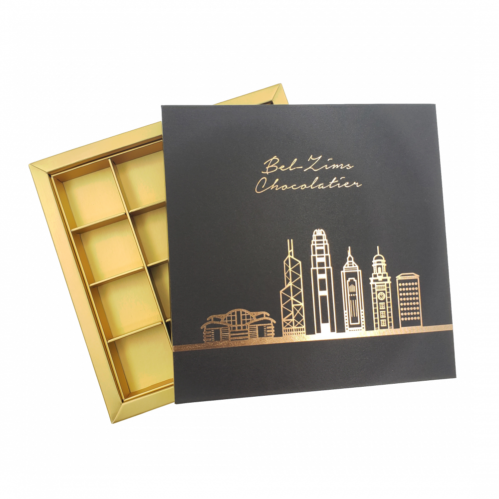 Lid & Case Chocolate Box with Inside Lip