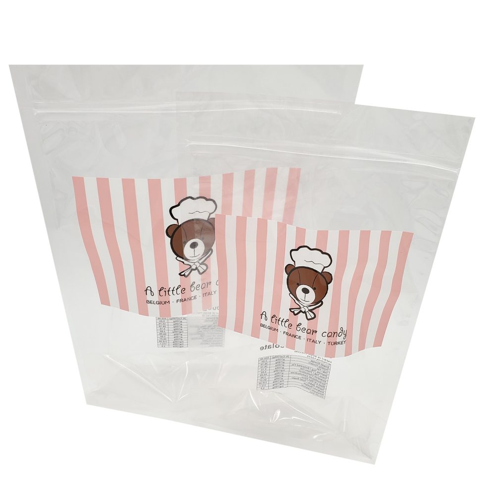 Bottom Gusset Zipper Plastic Bag