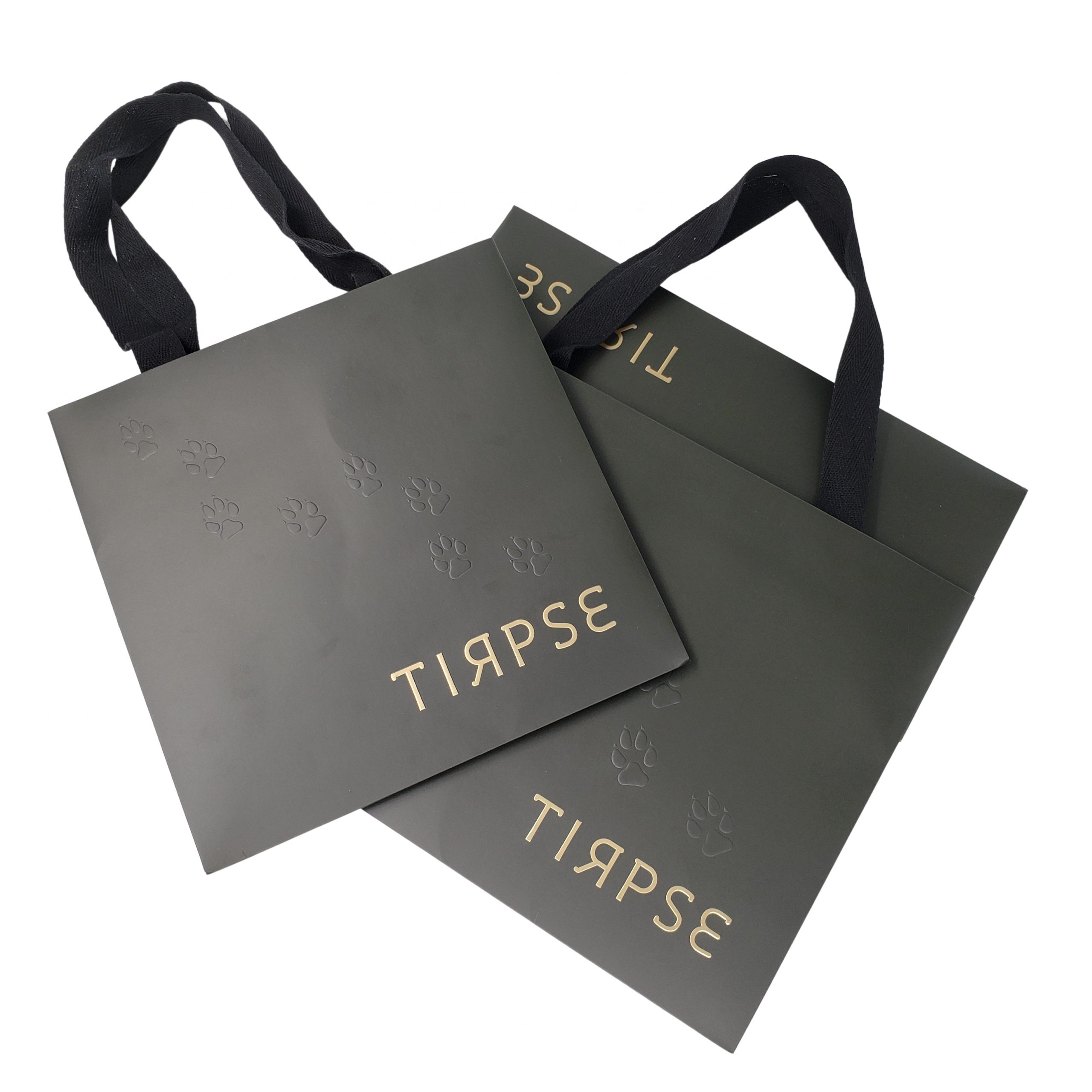 Laminated Paper Carrier Bag with V-Shape Ribbon