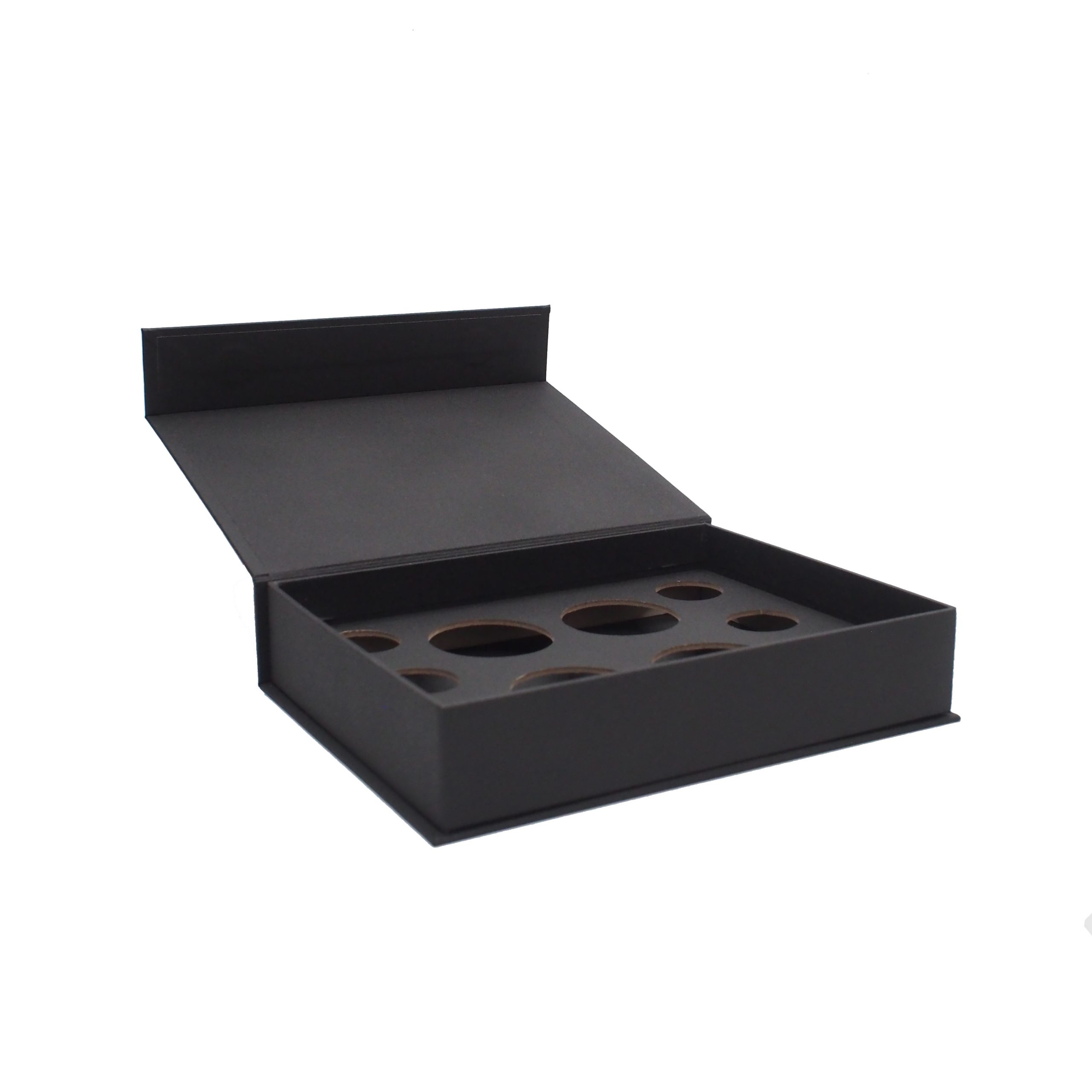 Rigid Lid & Case Box with Die Cut Hole Insert